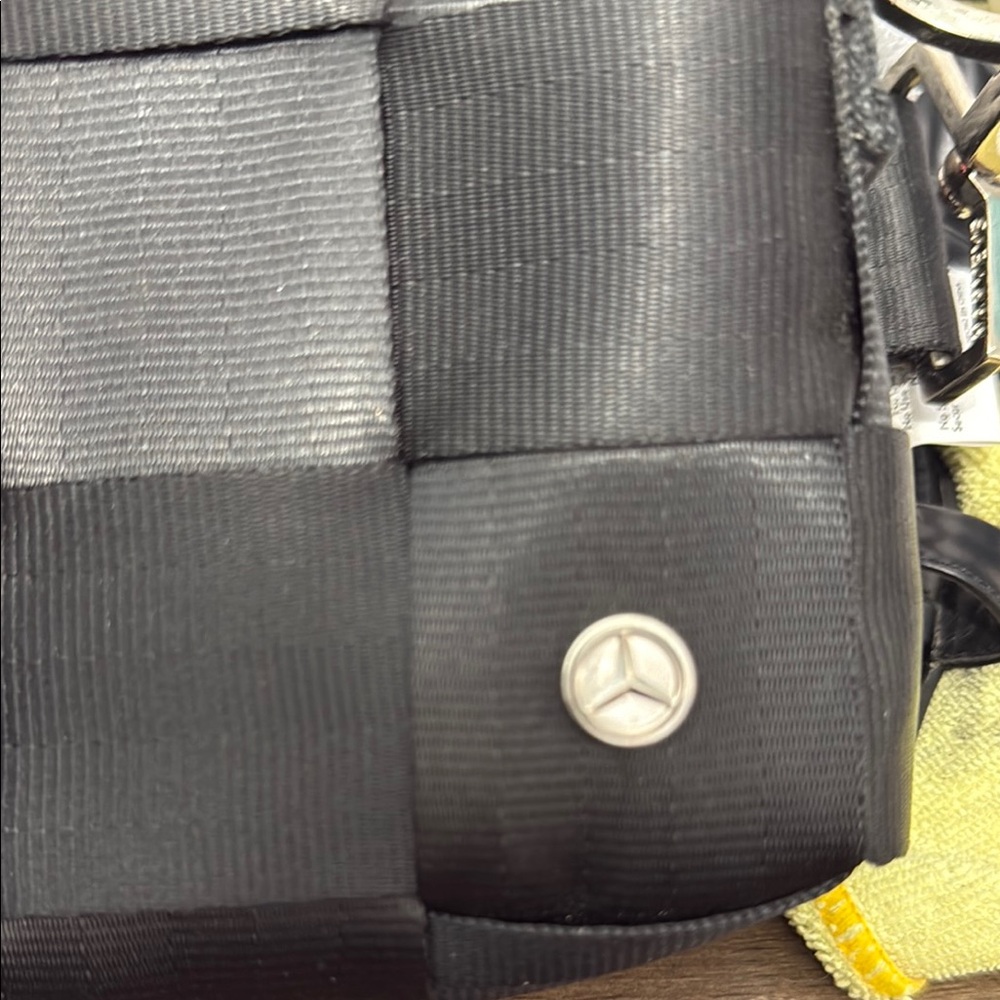 Harveys Black Woven Shoulder Bag with Silver Hardware - Picture 3 of 5